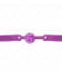 KINK - MORDAZA DE BOLA 4.5 CM TRANSPIRABLE MORADO 65 x 2.5 CM