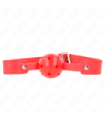 KINK - MORDAZA DE BOLA 4.5 CM TRANSPIRABLE ROJO 65 x 2.5 CM