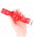 KINK - MORDAZA DE BOLA 4.5 CM TRANSPIRABLE ROJO 65 x 2.5 CM