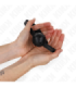 KINK - MORDAZA DE BOLA 4.5 CM TRANSPIRABLE SIMPLICITY NEGRO 62 x 1.5 CM