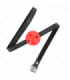 KINK - MORDAZA DE BOLA 4.5 CM TRANSPIRABLE SIMPLICITY ROJO 62 x 1.5 CM