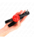 KINK - MORDAZA DE BOLA 4.5 CM TRANSPIRABLE SIMPLICITY ROJO 62 x 1.5 CM