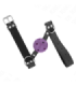 KINK - MORDAZA DE BOLA 4 CM TRANSPIRABLE CON DOBLE REMACHE MORADO 62 x 2.5 CM AJUSTABLE 42-58 CM