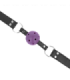 KINK - MORDAZA DE BOLA 4 CM TRANSPIRABLE CON DOBLE REMACHE MORADO 62 x 2.5 CM AJUSTABLE 42-58 CM