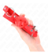 KINK - MORDAZA DE BOLA 4 CM TRANSPIRABLE CON DOBLE REMACHE MODELO 1 ROJO 62 x 2.5 CM AJUSTABLE 42-58 CM