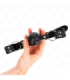 KINK - MORDAZA DE BOLA 4 CM TRANSPIRABLE CON DOBLE REMACHE MODELO 1 NEGRO 62 x 2.5 CM AJUSTABLE 42-58 CM