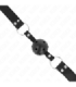 KINK - MORDAZA DE BOLA 4 CM TRANSPIRABLE CON DOBLE REMACHE MODELO 1 NEGRO 62 x 2.5 CM AJUSTABLE 42-58 CM