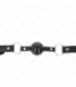 KINK - MORDAZA DE BOLA 4 CM TPE NEGRO 60 x 2 CM