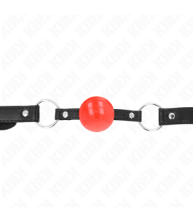 KINK - MORDAZA DE BOLA 4 CM TPE ROJO 60 x 2 CM