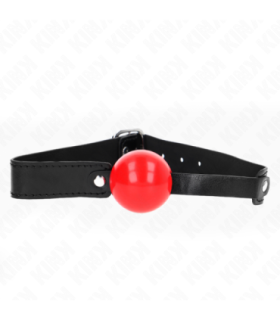 KINK - MORDAZA DE BOLA 4 CM SUAVE DE TPE MODELO 1 66 x 2.5 CM AJUSTABLE 41-61 CM