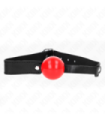 KINK - MORDAZA DE BOLA 4 CM SUAVE DE TPE MODELO 1 66 x 2.5 CM AJUSTABLE 41-61 CM
