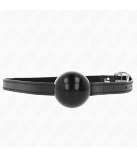 KINK - MORDAZA DE BOLA 4 CM SÓLIDA SIMPLE NEGRO 65 x 1.5 CM