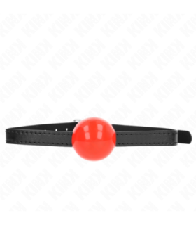 KINK - MORDAZA DE BOLA 4 CM SÓLIDA SIMPLE ROJO 65 x 1.5 CM