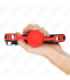 KINK - MORDAZA DE BOLA 4 CM DE SILICONA ROJA 60 x 2 CM