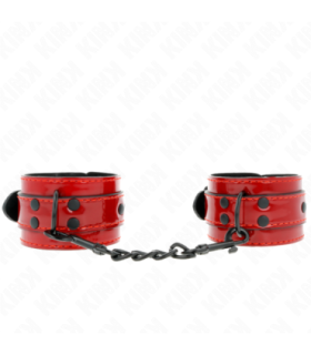 KINK - MUÑEQUERAS ROJO OSCURO 23 X 5 CM