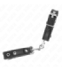 KINK - MUÑEQUERAS MINI NEGRO CON TACHUELAS AJUSTABLE 16-22 CM X 2 CM