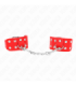 KINK - MUÑEQUERAS CON DOBLE LÍNEA DE TACHUELAS AJUSTABLE ROJO