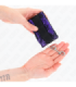 KINK - MUÑEQUERAS CORTAS DE ENCAJE TERCIOPELO Y UNIÓN DE NYLON VIOLETA/NEGRO 23 X 6.5 CM