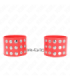 KINK - MUÑEQUERAS CON CIERRE A PRESIÓN AJUSTABLE ROJO 19-24 CM X 5.5 CM