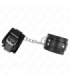 KINK - MUÑEQUERAS CON 3 ANILLAS EN D AJUSTABLE NEGRO 17.5-25 CM X 6 CM