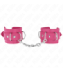 KINK - MUÑEQUERAS CON 3 ANILLAS EN D AJUSTABLE ROSA 17.5-25 CM X 6 CM