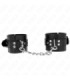 KINK - MUÑEQUERAS NEGRO CON CORREA NEGRO AJUSTABLE 17-28 CM X 6 CM