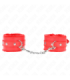 KINK - MUÑEQUERAS FORRADAS PREMIUM ROJO CON CORREA ROJO AJUSTABLE 17-29 CM X 6 CM