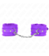 KINK - MUÑEQUERAS FORRADAS PREMIUM VIOLETA CON CORREA VIOLETA AJUSTABLE 17-29 CM X 6 CM