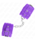 KINK - MUÑEQUERAS FORRADAS PREMIUM VIOLETA CON CORREA VIOLETA AJUSTABLE 17-29 CM X 6 CM