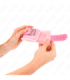 KINK - MUÑEQUERAS FORRADAS ROSA CON CORREA ROSA AJUSTABLE 20-29 CM X 5.5 CM
