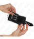 KINK - MUÑEQUERAS FORRADAS NEGRO CON CORREA NEGRO AJUSTABLE 20-29 CM X 5.5 CM