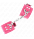 KINK - MUÑEQUERAS FUCSIA CON DETALLES EN FUCSIA AJUSTABLE 20-28 CM X 5.5 CM