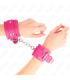 KINK - MUÑEQUERAS FUCSIA CON DETALLES EN FUCSIA AJUSTABLE 20-28 CM X 5.5 CM