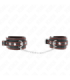 KINK - MUÑEQUERAS PEQUEÑA NEGRO CON DETALLES EN ROJO AJUSTABLE 14-24 CM X 3.5 CM