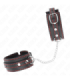 KINK - MUÑEQUERAS PEQUEÑA NEGRO CON DETALLES EN ROJO AJUSTABLE 14-24 CM X 3.5 CM