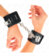 KINK - MUÑEQUERAS MULTIPOSICIÓN CON CIERRE CANDADO NEGRO AJUSTABLE 16-23 CM X 5.5 CM