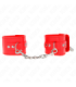 KINK - MUÑEQUERAS CON CIERRE CANDADO ROJO AJUSTABLE 16-23 CM X 5.5 CM