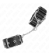KINK - MUÑEQUERAS FINAS EN FORMA DE BISAGRA NEGRO AJUSTABLE 16-22 CM X 3.5 CM