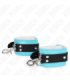 KINK - MUÑEQUERAS CON CIERRE PREMIUM NEGRO / AZUL AJUSTABLE 21-28 CM X 5.5 CM