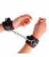 KINK - MUÑEQUERAS FORRADAS ROJO / NEGRO AJUSTABLE 17-29 CM X 6 CM