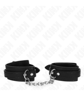 KINK - MUÑEQUERAS ESTILO SERPIENTE NEGRO AJUSTABLE 20-28 CM X 5.4 CM