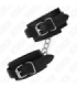 KINK - MUÑEQUERAS ESTILO SERPIENTE NEGRO AJUSTABLE 20-28 CM X 5.4 CM