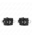 KINK - MUÑEQUERAS ESTILO HEAVY FORRO NEGRO AJUSTABLE 20-30 CM X 6 CM