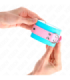KINK - MUÑEQUERAS CHIC AZUL / ROSA AJUSTABLE 16-28 CM X 5 CM