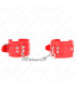 KINK - MUÑEQUERAS SENCILLAS ROJO AJUSTABLE 20-23 CM X 5.5 CM