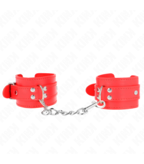 KINK - MUÑEQUERAS SENCILLAS ROJO AJUSTABLE 20-23 CM X 5.5 CM
