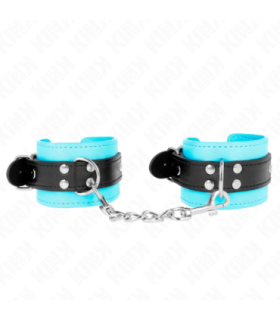 KINK - MUÑEQUERAS CON GANCHO FORRO AZUL AJUSTABLE 20-28 CM X 5.5 CM