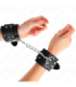 KINK - MUÑEQUERAS CON DOBLE LÍNEA DE TACHUELAS NEGRO AUSTABLE 19-26 CM