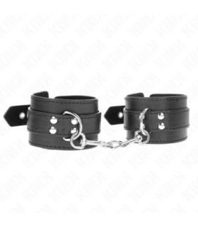 KINK - MUÑEQUERAS CON TACHUELAS NEGRO 35 X 6 CM
