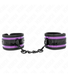 KINK - MUÑEQUERAS NEOPRENO LILA AJUSTABLE 21-28 CM X 5 CM